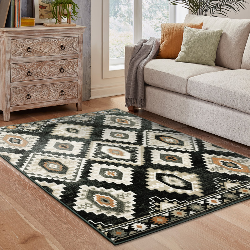 Foundry Select Niesha Power Loom Performance Charcoal/ Ivory Rug